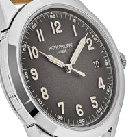 Thumbnail for Patek Philippe Calatrava Date White Gold Charcoal Dial 5226G-001 Wrist Aficionado