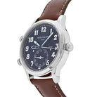 Luxury Watch Patek Philippe Calatrava Pilot Travel Time White Gold 5524G-001 Wrist Aficionado