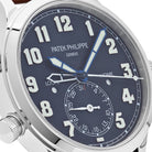 Luxury Watch Patek Philippe Calatrava Pilot Travel Time White Gold 5524G-001 Wrist Aficionado