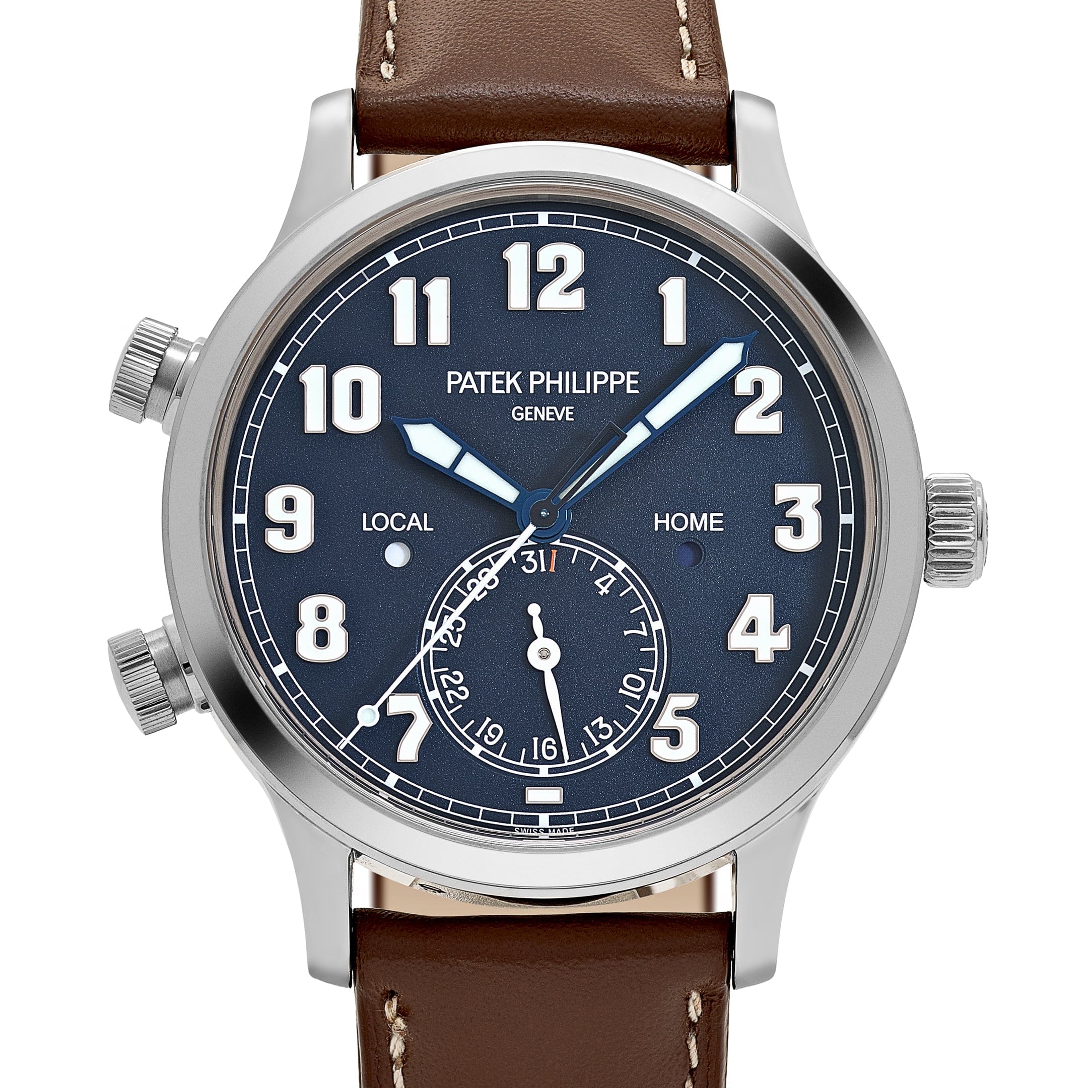 Patek Philippe Calatrava 5524G-001 'Pilot' Travel Time White Gold Blue Dial (2015)
