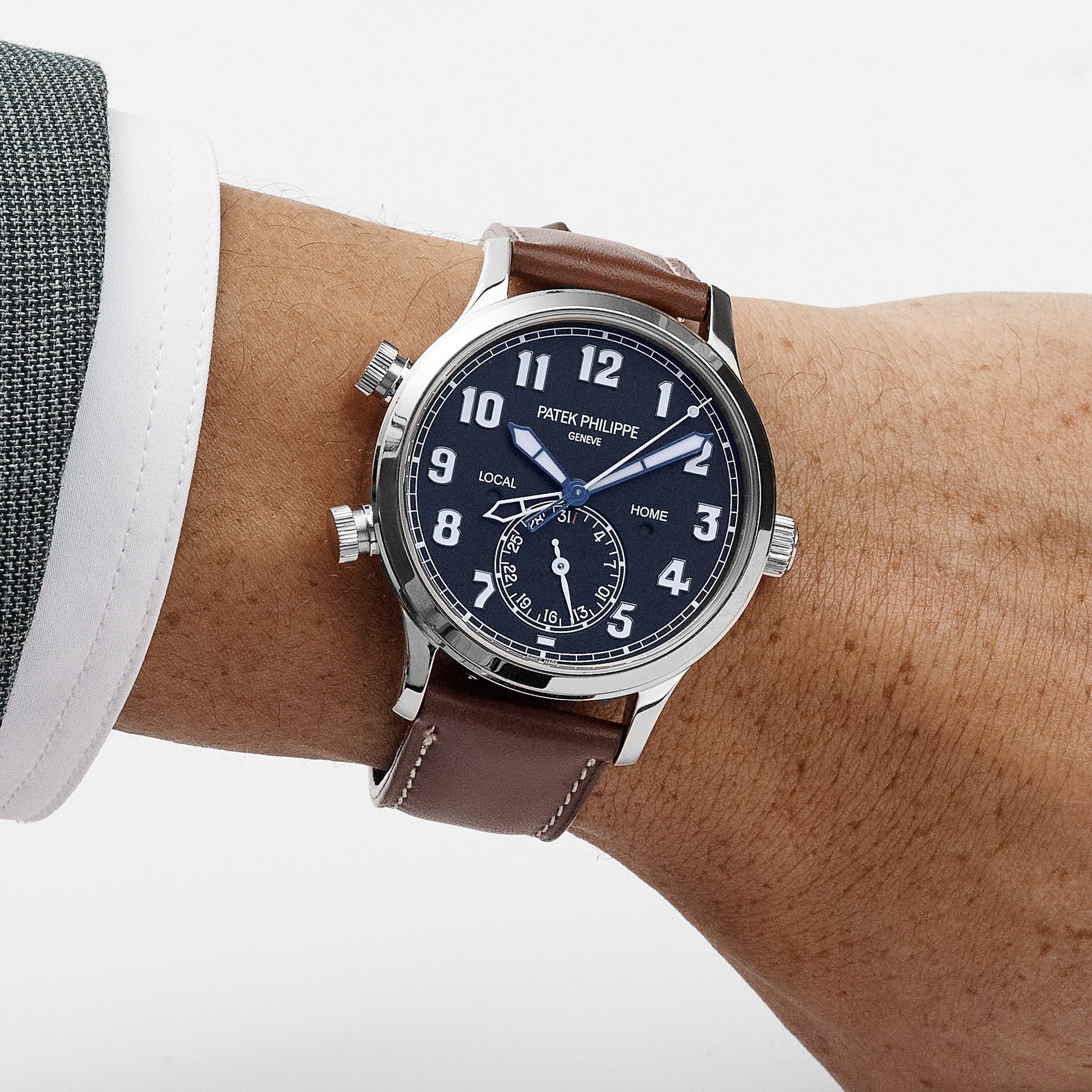 Patek Philippe Calatrava 5524G-001 'Pilot' Travel Time White Gold