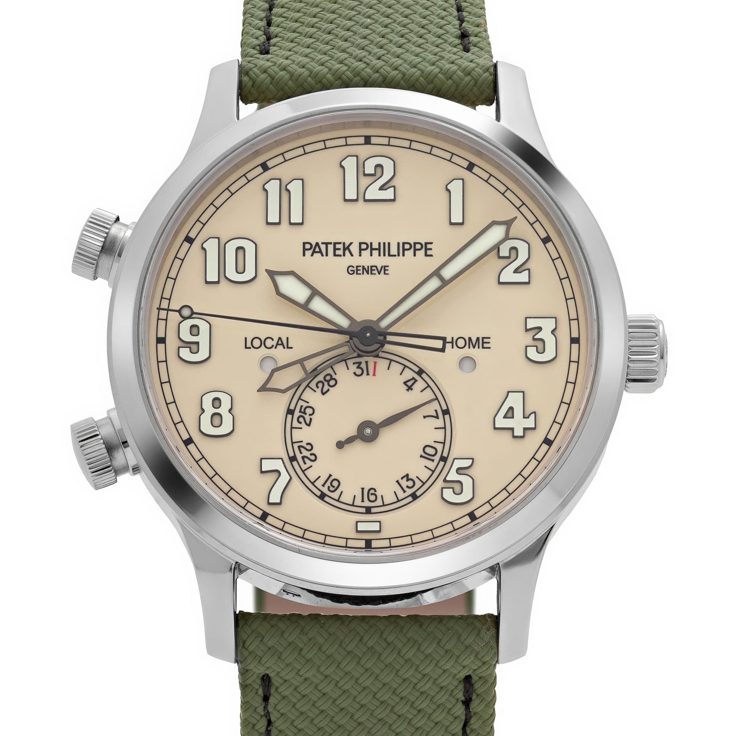 Patek Philippe Calatrava 5524G-010 'Pilot' Travel Time White Gold Ivory Dial (2025)