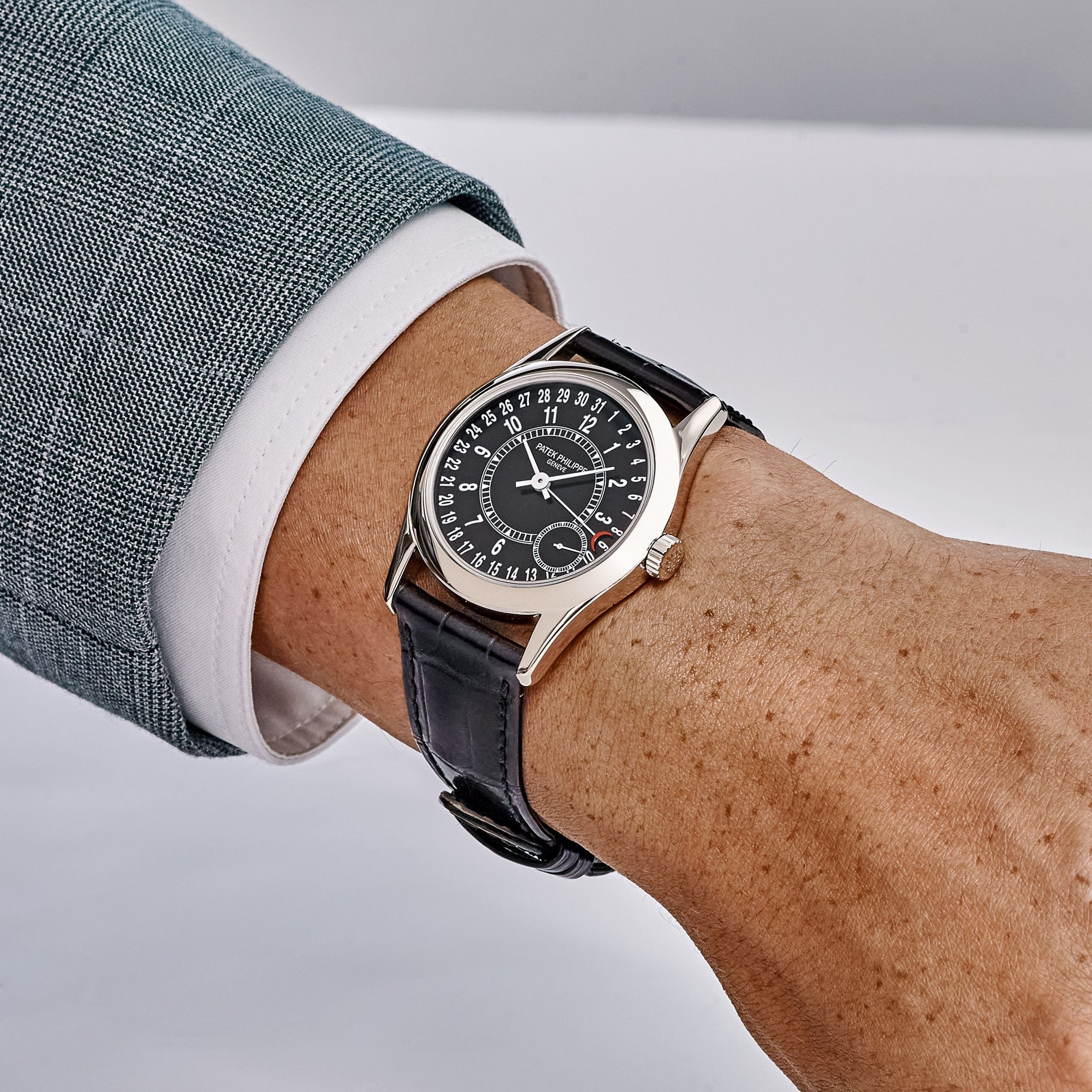 Patek Philippe Calatrava 6000G-001 White Gold Black Dial (2007)