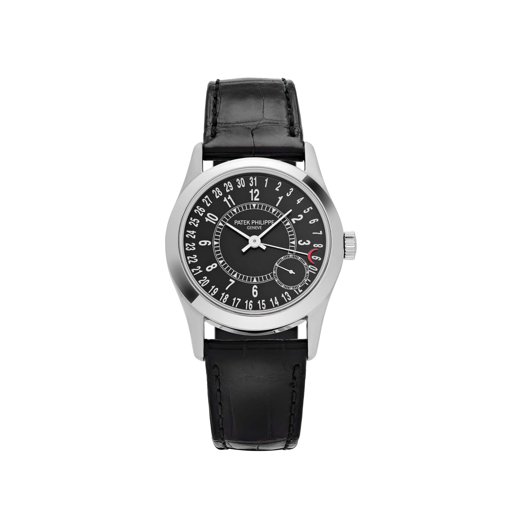 Patek Philippe Calatrava 6000G-001 White Gold Black Dial (2007)