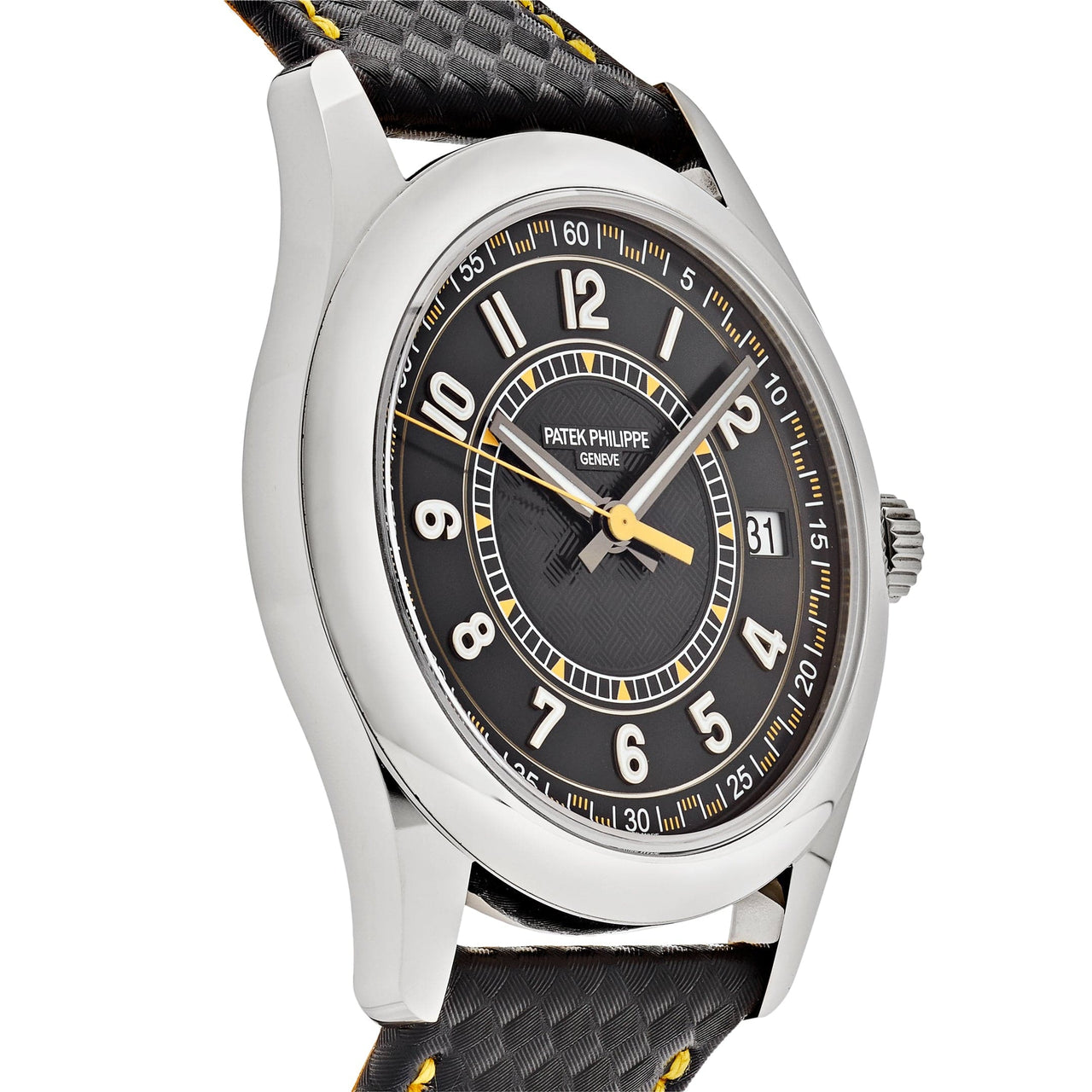 Patek Philippe Calatrava White Gold Black Dial 6007G-001 Wrist Aficionado