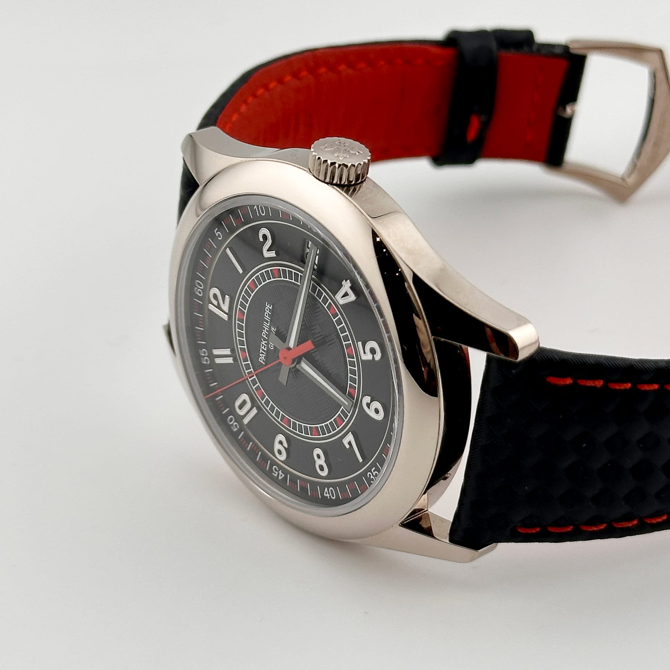 Patek Philippe Calatrava 6007G-010 White Gold Red Accents