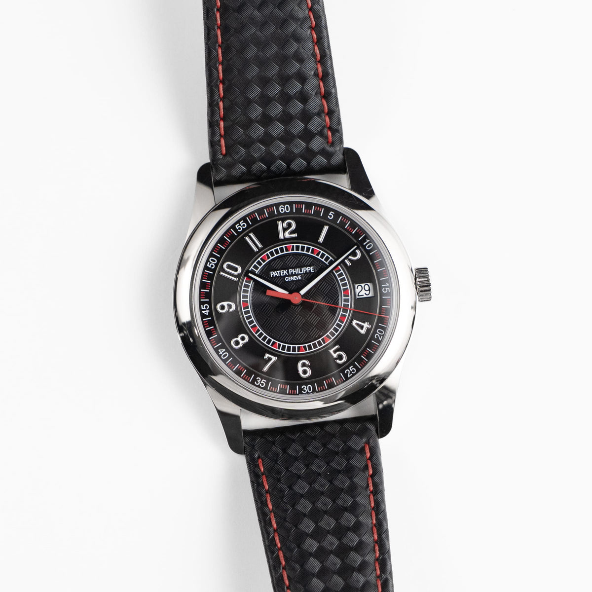 Patek Philippe Calatrava 6007G-010 White Gold Red Accents