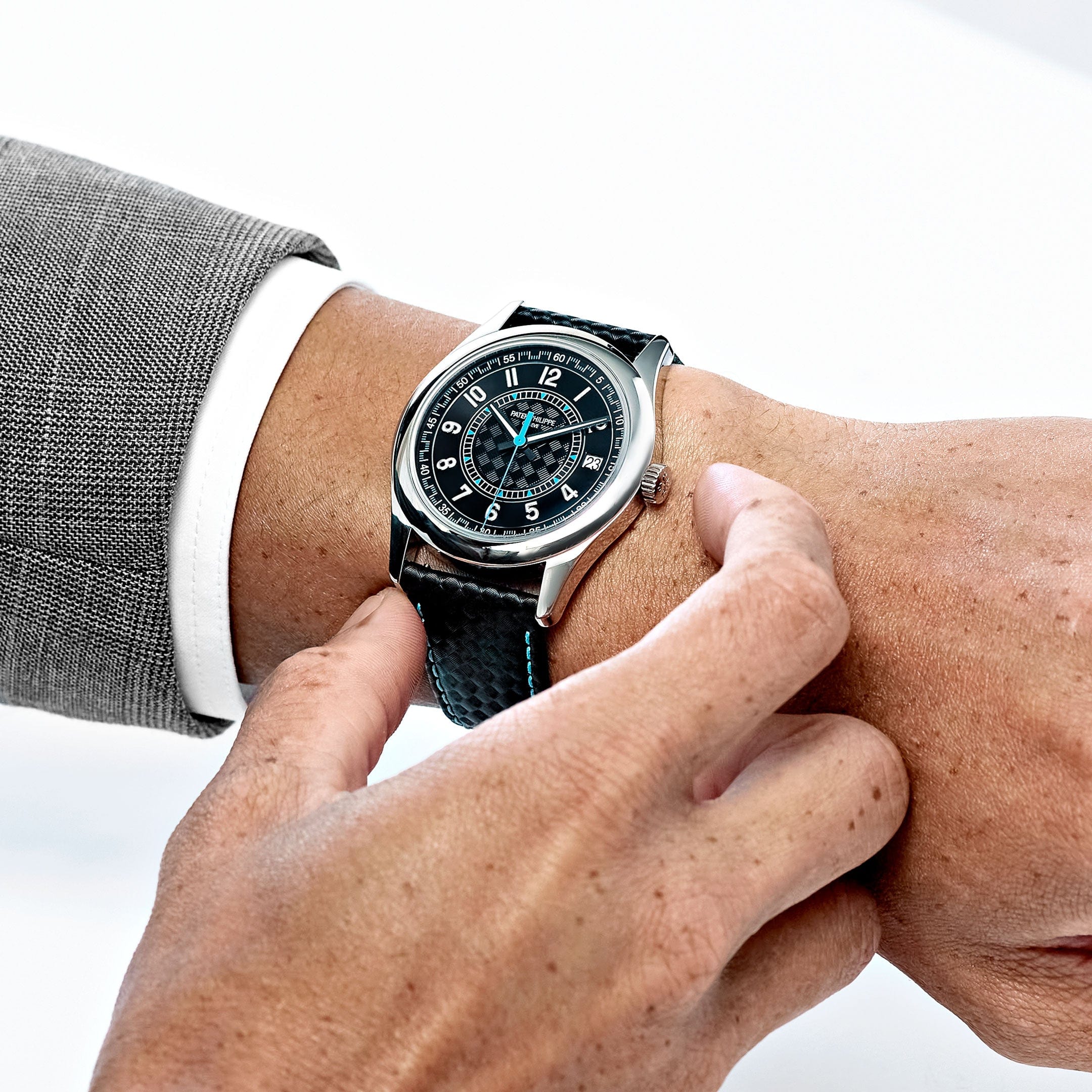 Patek Philippe Calatrava 6007G-011 White Gold Blue Accents (2023)