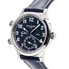 Luxury Watch Patek Philippe Calatrava Pilot Travel Time White Gold 7234G-001 Wrist Aficionado