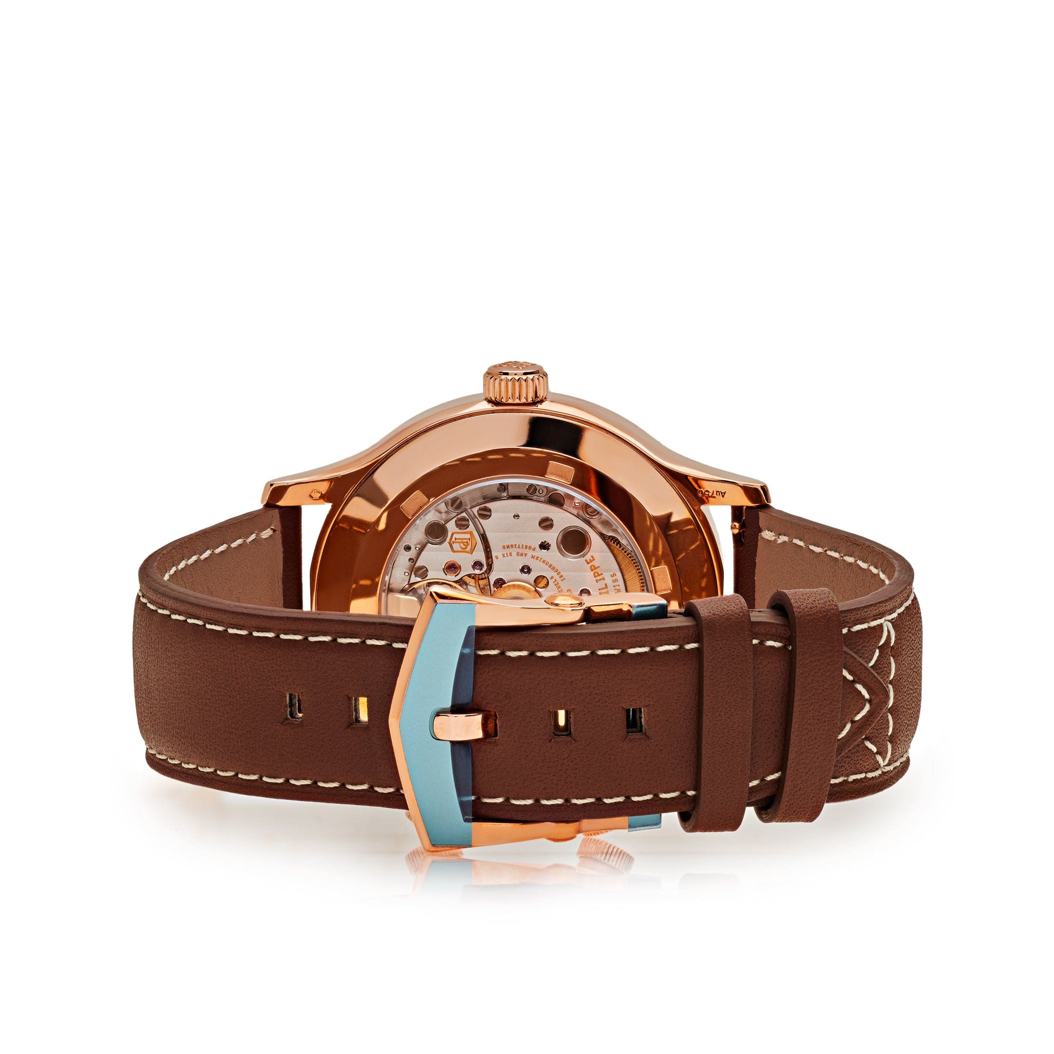 Luxury Watch Patek Philippe Calatrava Pilot Travel Time Rose Gold 5524R-001 (Draft) Wrist Aficionado