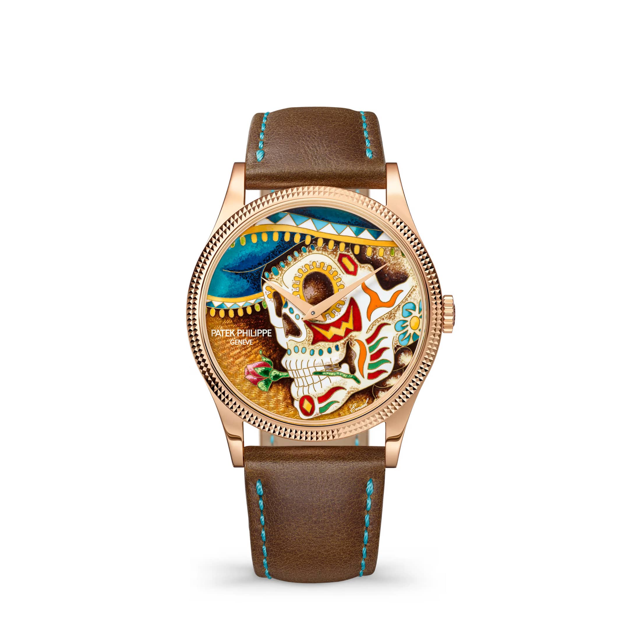 Patek Philippe Calatrava Rare Handcrafts 5177R-012 'The Man with a Rose' Rose Gold Cloisonne Enamel Dial Limited Edition of 10 (2026)