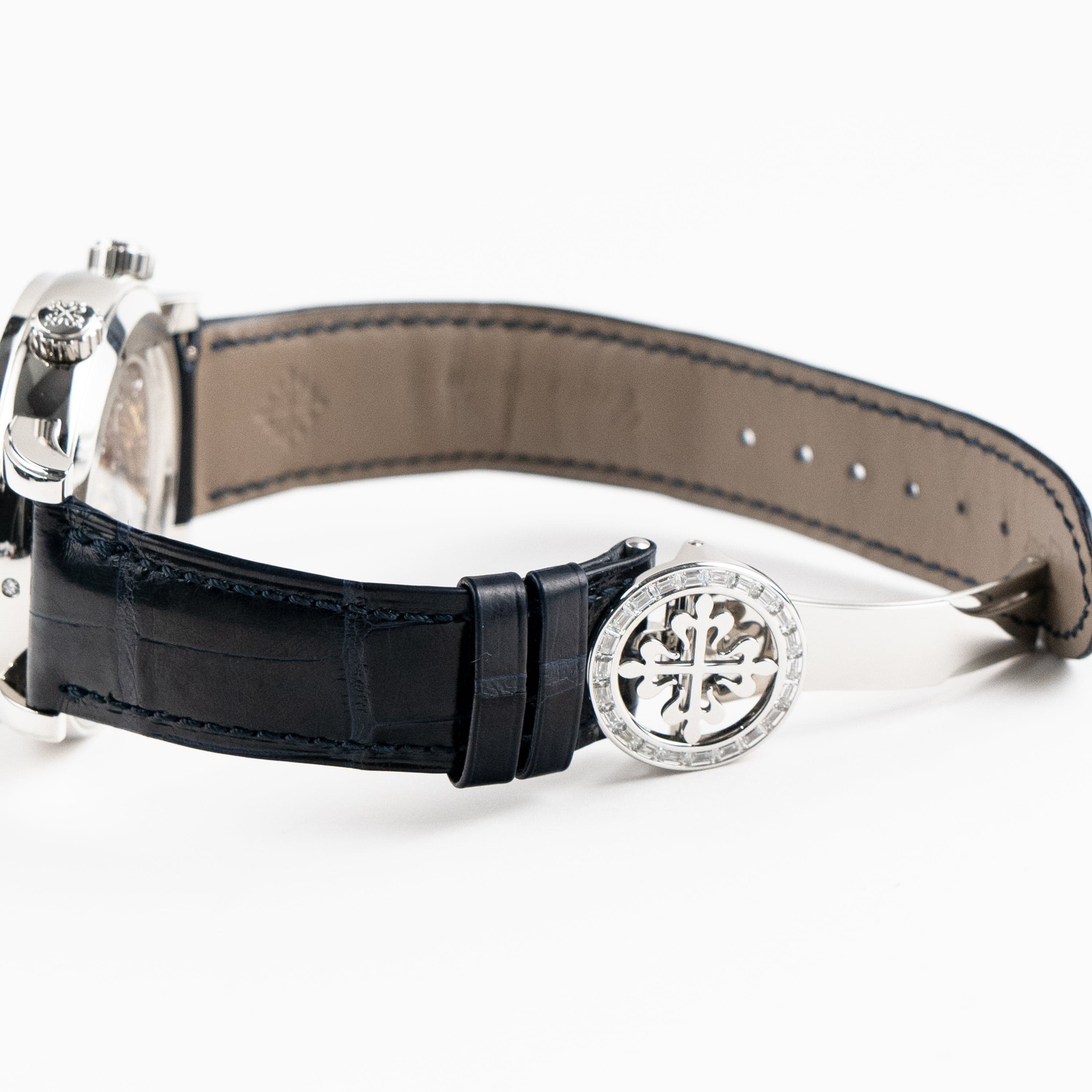 Patek Philippe Celestial Joaillerie Grand Complications 6104P-010 Platinum Blue Dial Diamond Baguette Bezel (2025)