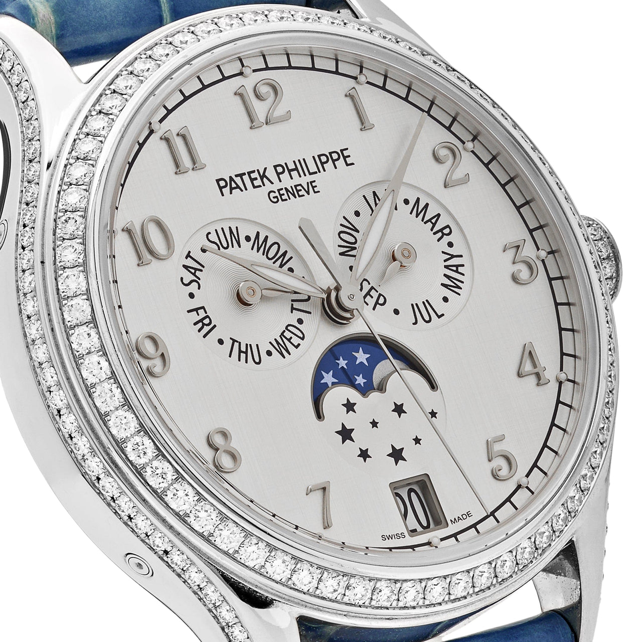 Patek Philippe Complications 4947G-010 Annual Calendar White Gold Silver Dial