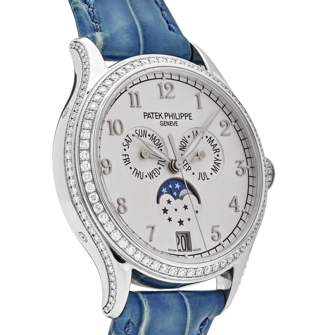 Patek annual calendar white gold best sale