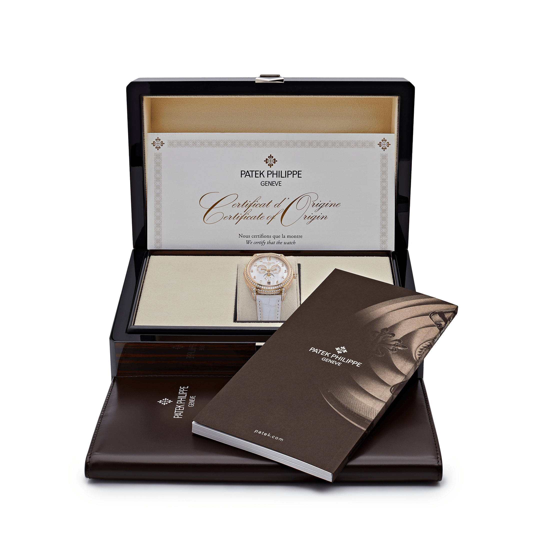 Patek Philippe Complications 4948R-001 'Tiffany & Co.' Ladies Annual Calendar Moon Phases Rose Gold Mother of Pearl Dial Diamond Bezel (2022)