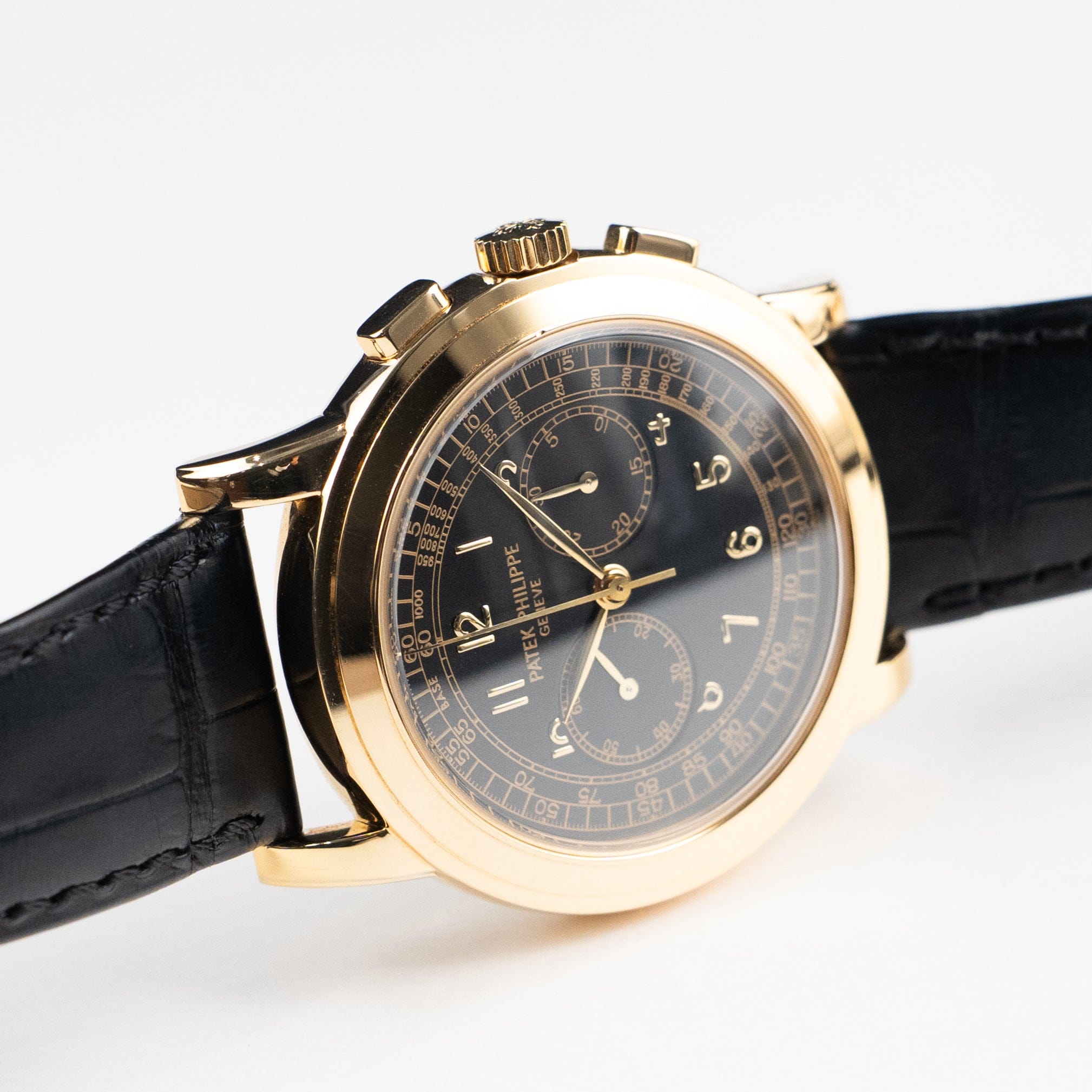Patek Philippe Complications 5070J-001 Chronograph Yellow Gold Black Dial (2008)