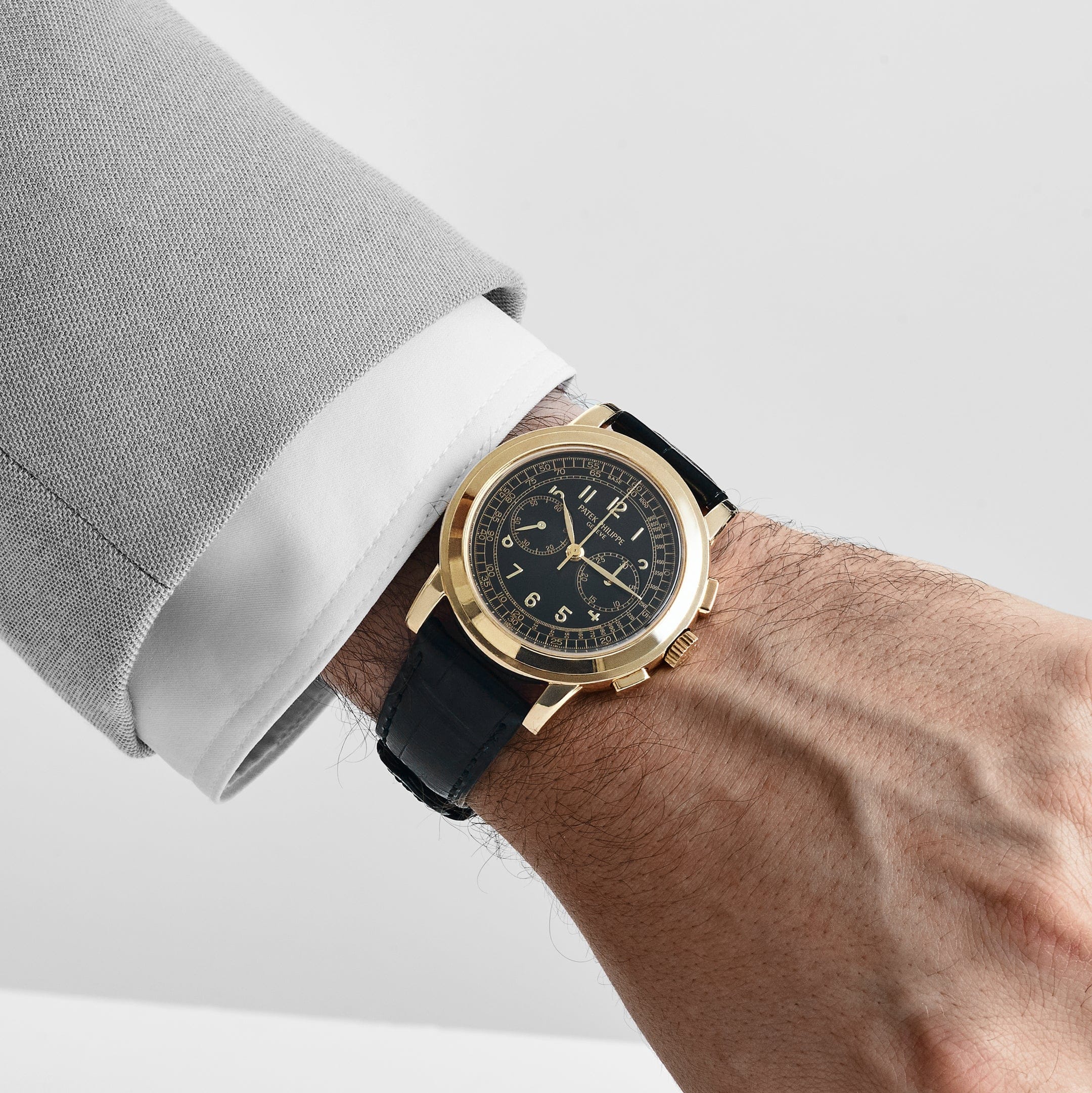 Patek Philippe Complications 5070J-001 Chronograph Yellow Gold Black Dial (2008)