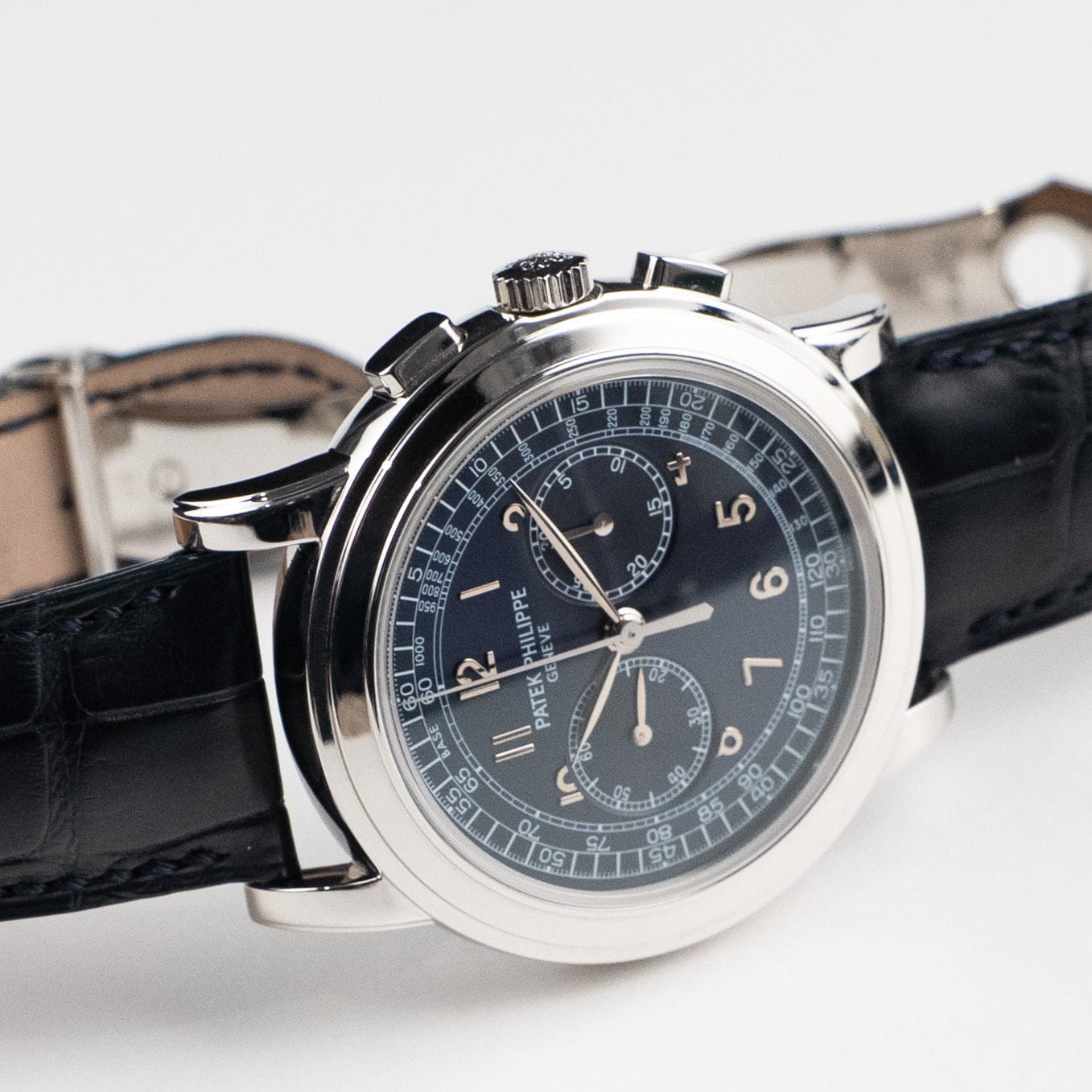 Patek Philippe Complications 5070P-001 Chronograph Platinum Blue Dial (2008)