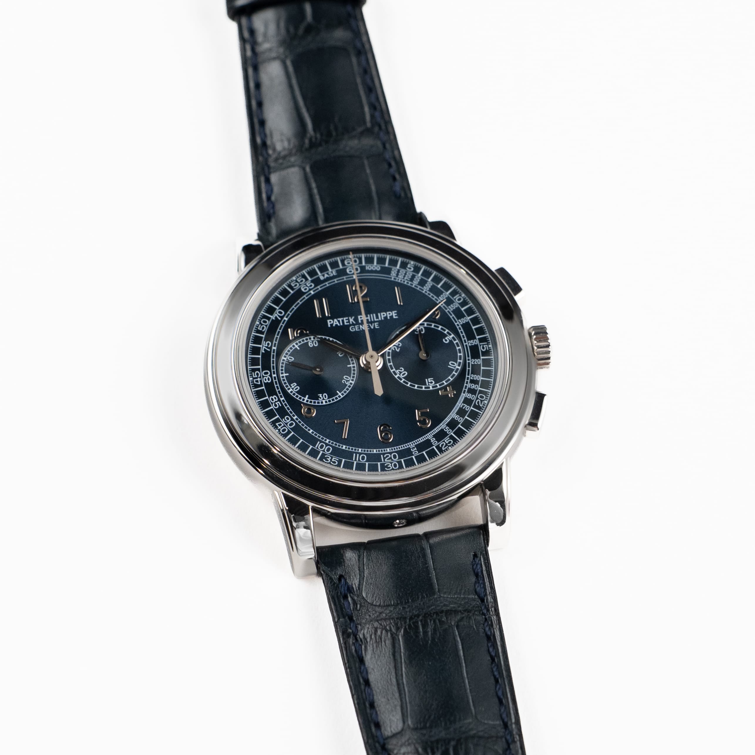 Patek Philippe Complications 5070P-001 Chronograph Platinum Blue Dial (2009)
