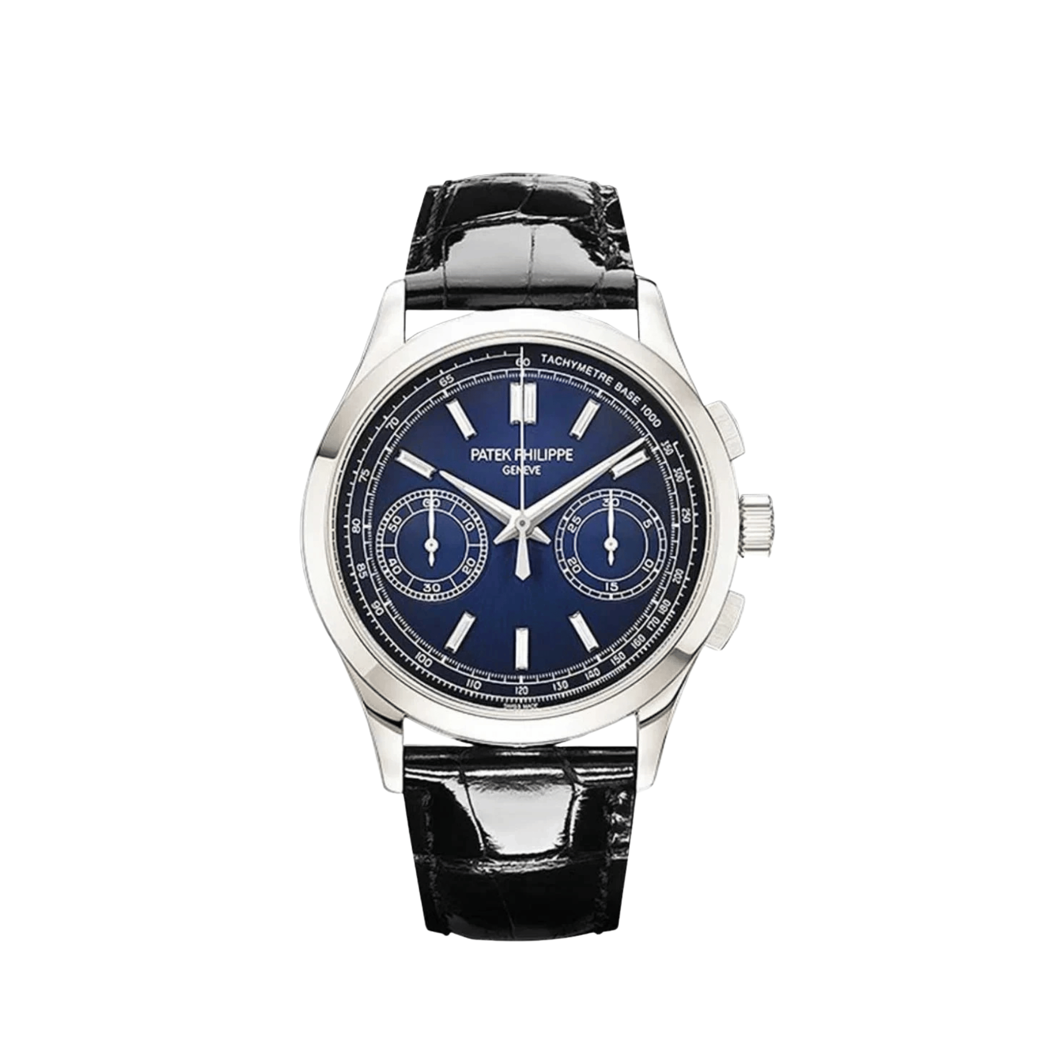 Patek Philippe Complications 5170P-001 Chronograph Platinum Blue Diamond Baguette Dial (2017)