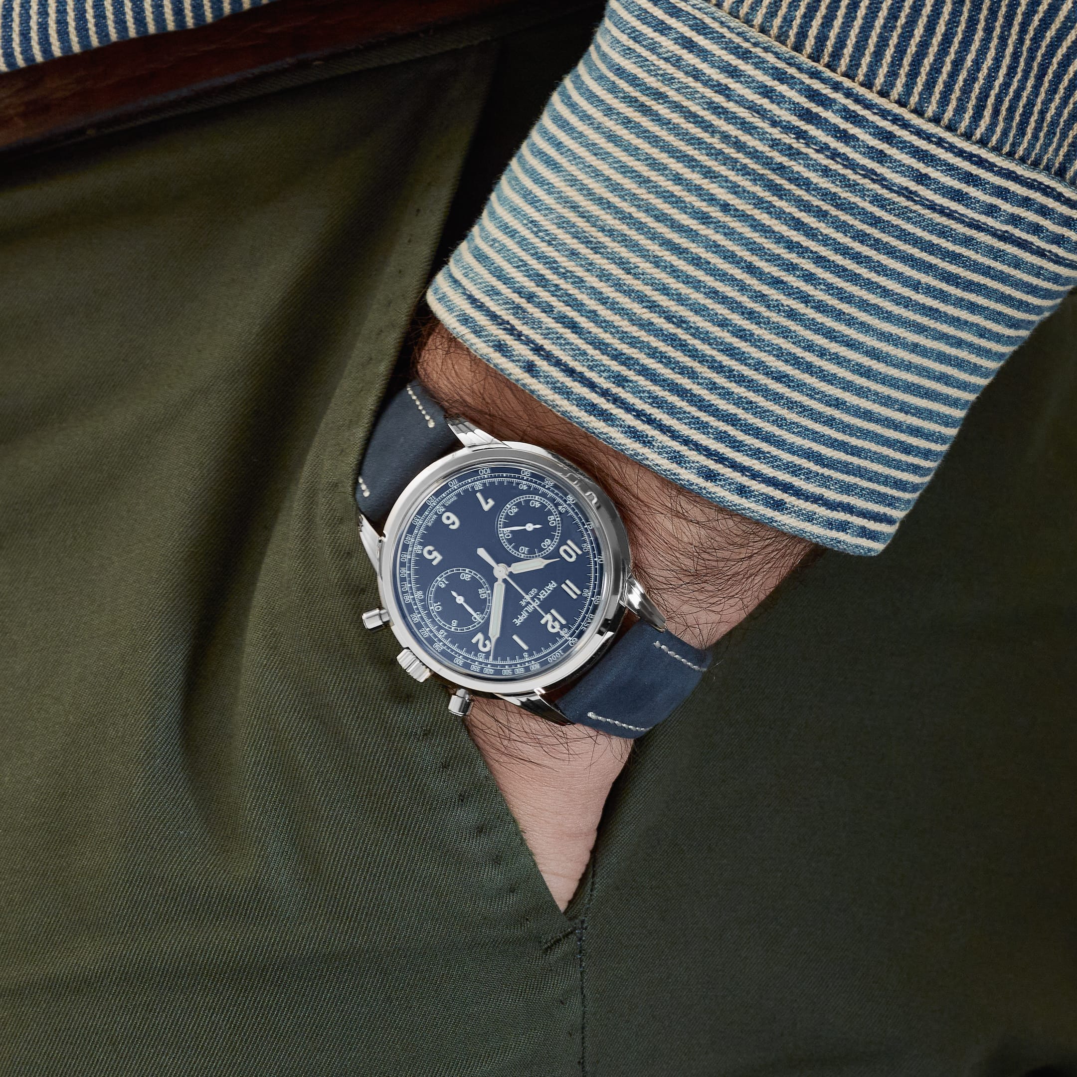 Patek Philippe Complications 5172G-001 Chronograph White Gold Blue Dial (2021)