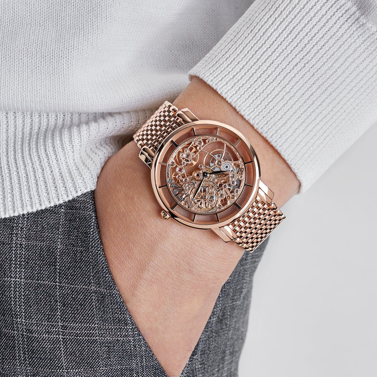 Patek Philippe Complications Skeletonized Rose Gold 5180/1R-001 Wrist Aficionado