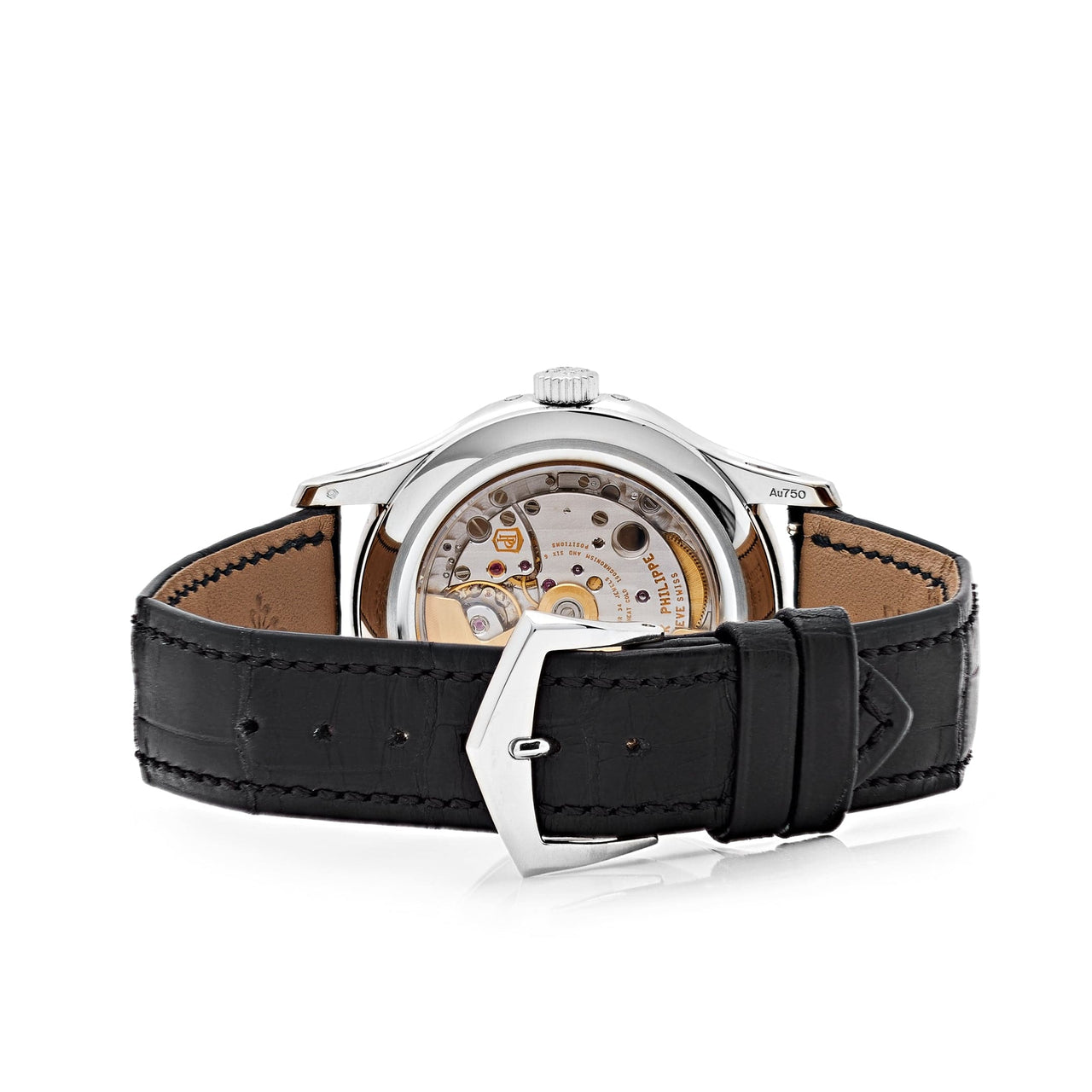 Luxury Watch Patek Philippe Complications Annual Calendar White Gold 5205G-013 Wrist Aficionado