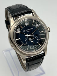 Thumbnail for Patek Philippe Complications 5205G-013 White Gold Blue Dial  Annual Calendar Moon Phases (2021)