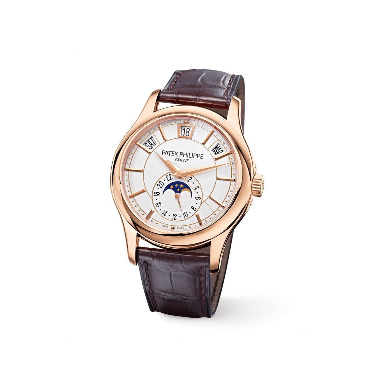 Patek Philippe Complications 5205R-001 Annual Calendar Rose Gold White Dial