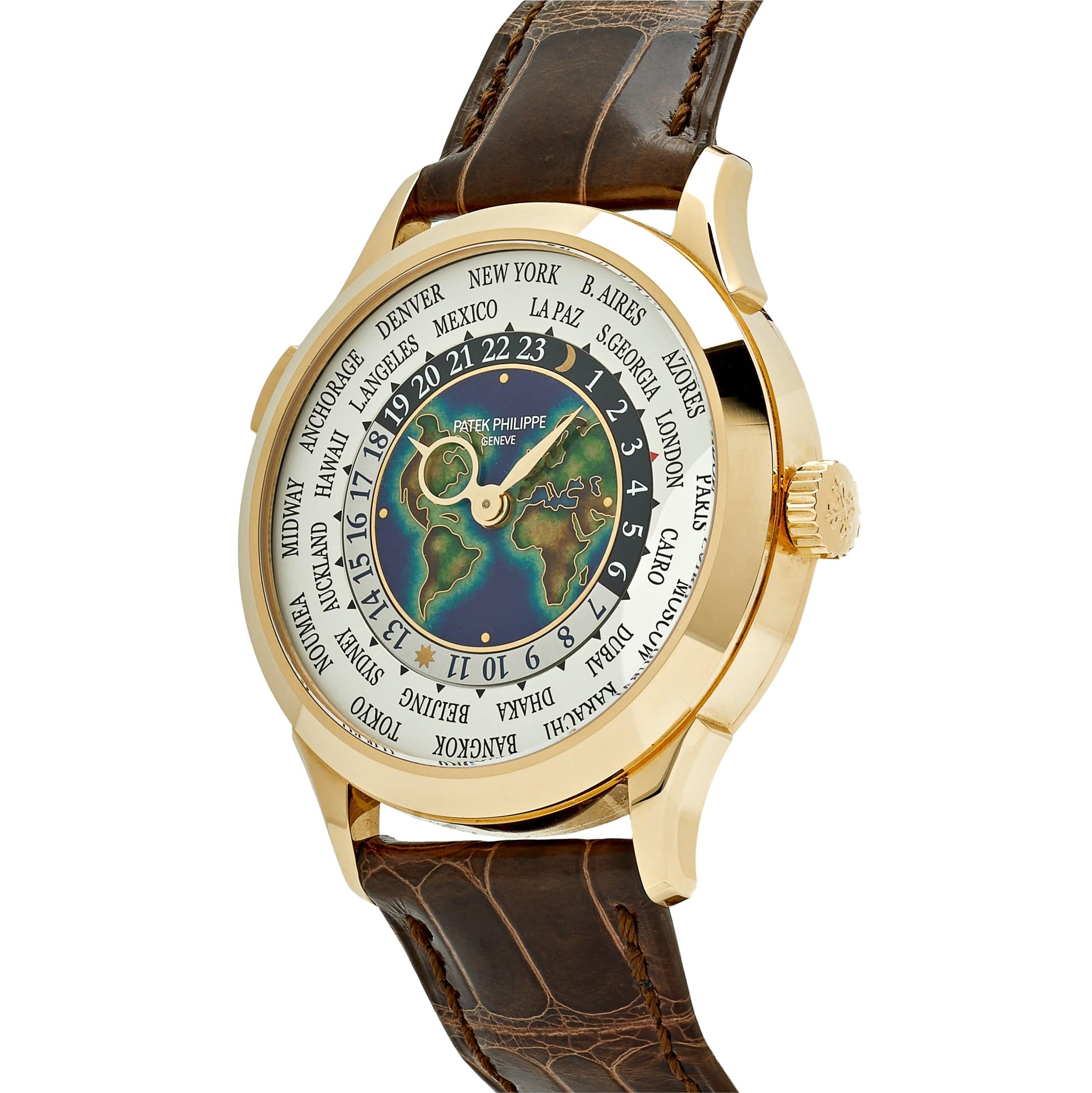 ゴールドロマン文字盤時計 Patek Philippe Complications 5231J-001 World Time Yellow Gold