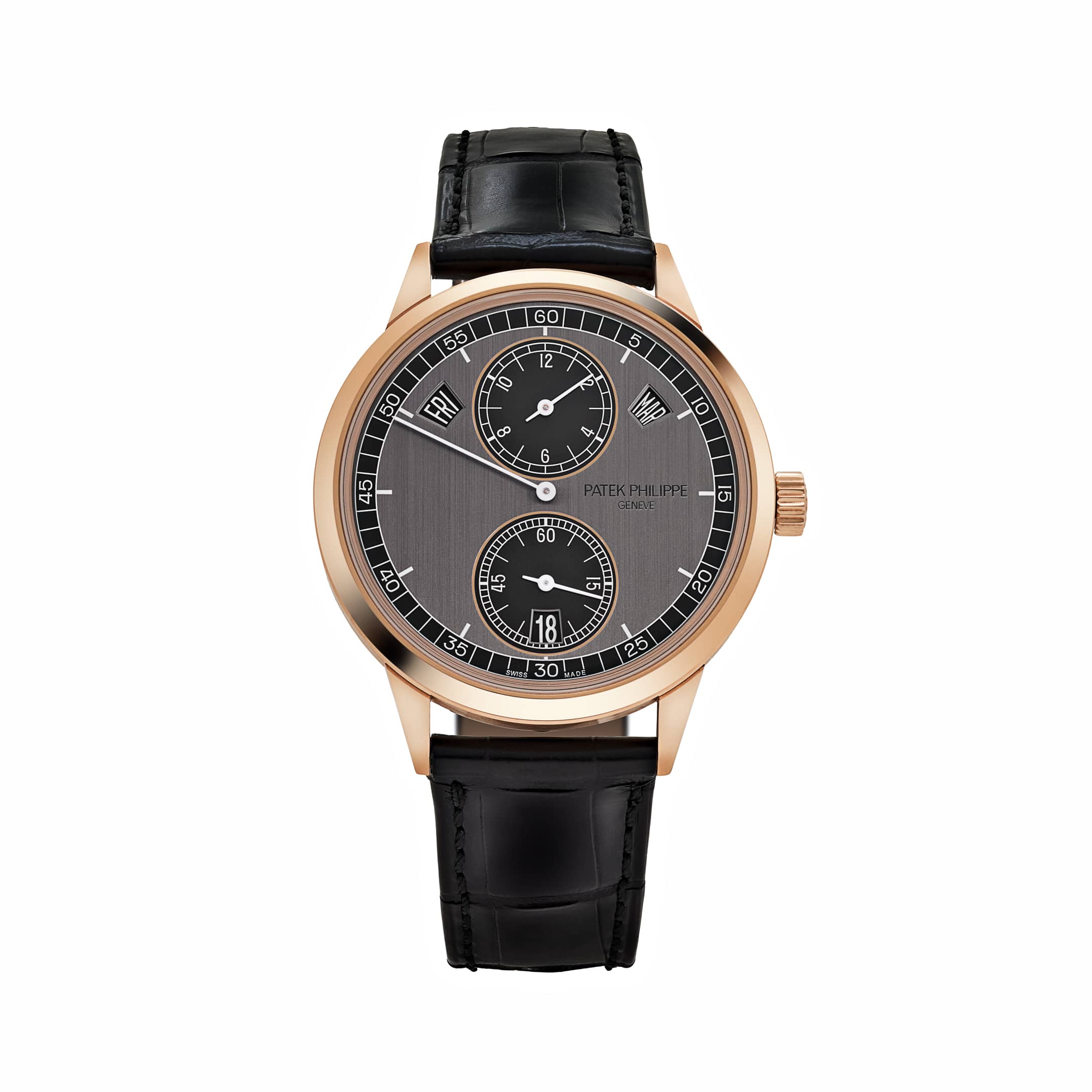 Patek Philippe Complications 5235/50R-001 Annual Calendar Regulator Display Rose Gold Gray Dial (2022)