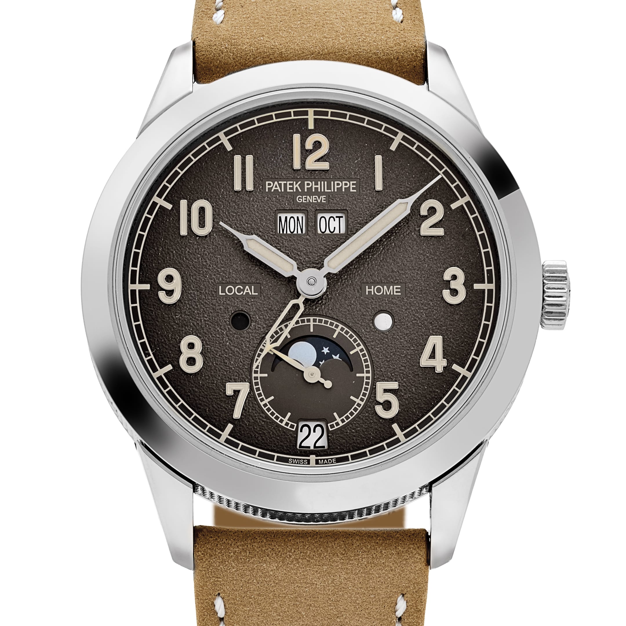 Patek Philippe Complications 5326G-001 Annual Calendar Travel Time White Gold Grey Dial (2025)