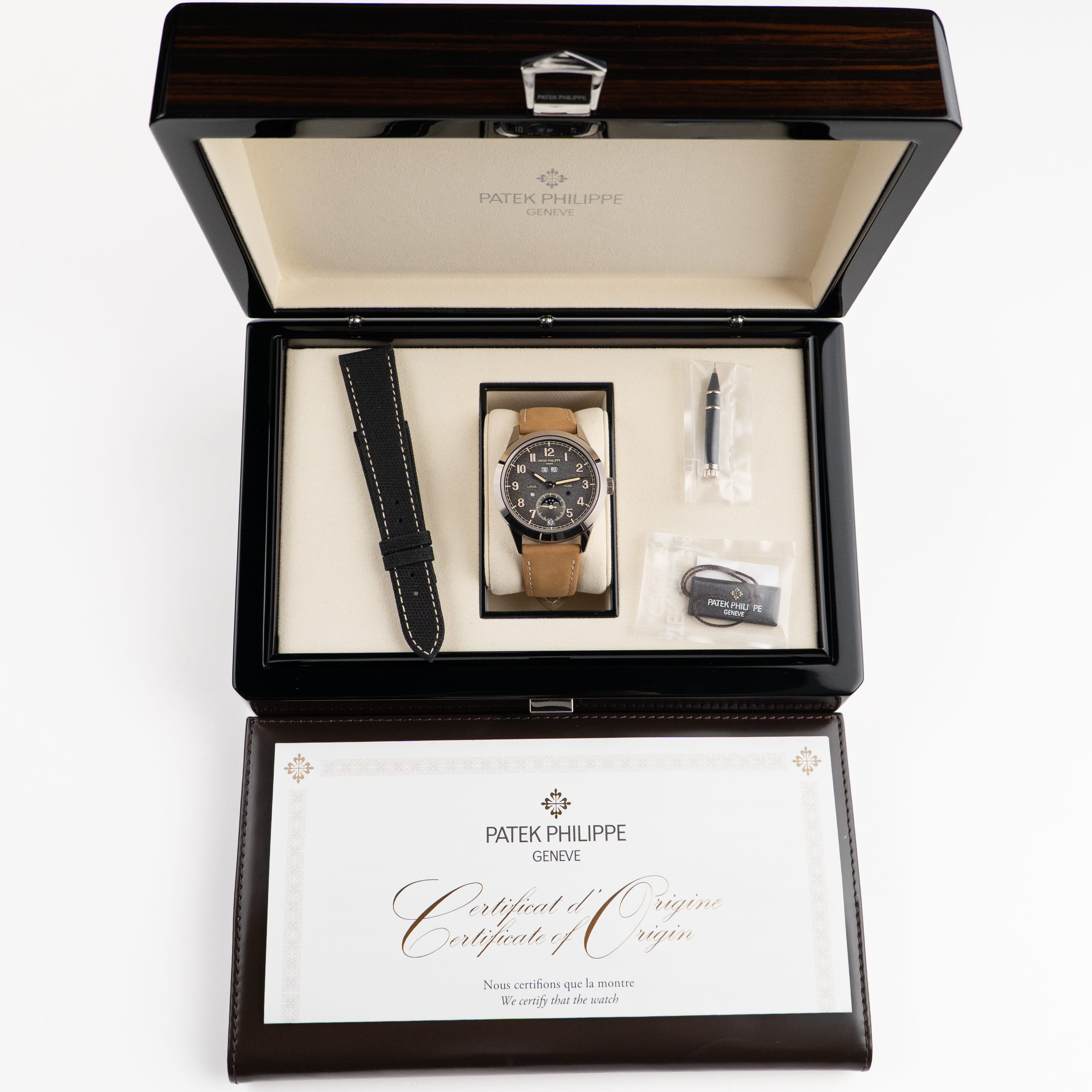 Patek Philippe Complications 5326G-001 Annual Calendar Travel Time White Gold Grey Dial (2025)