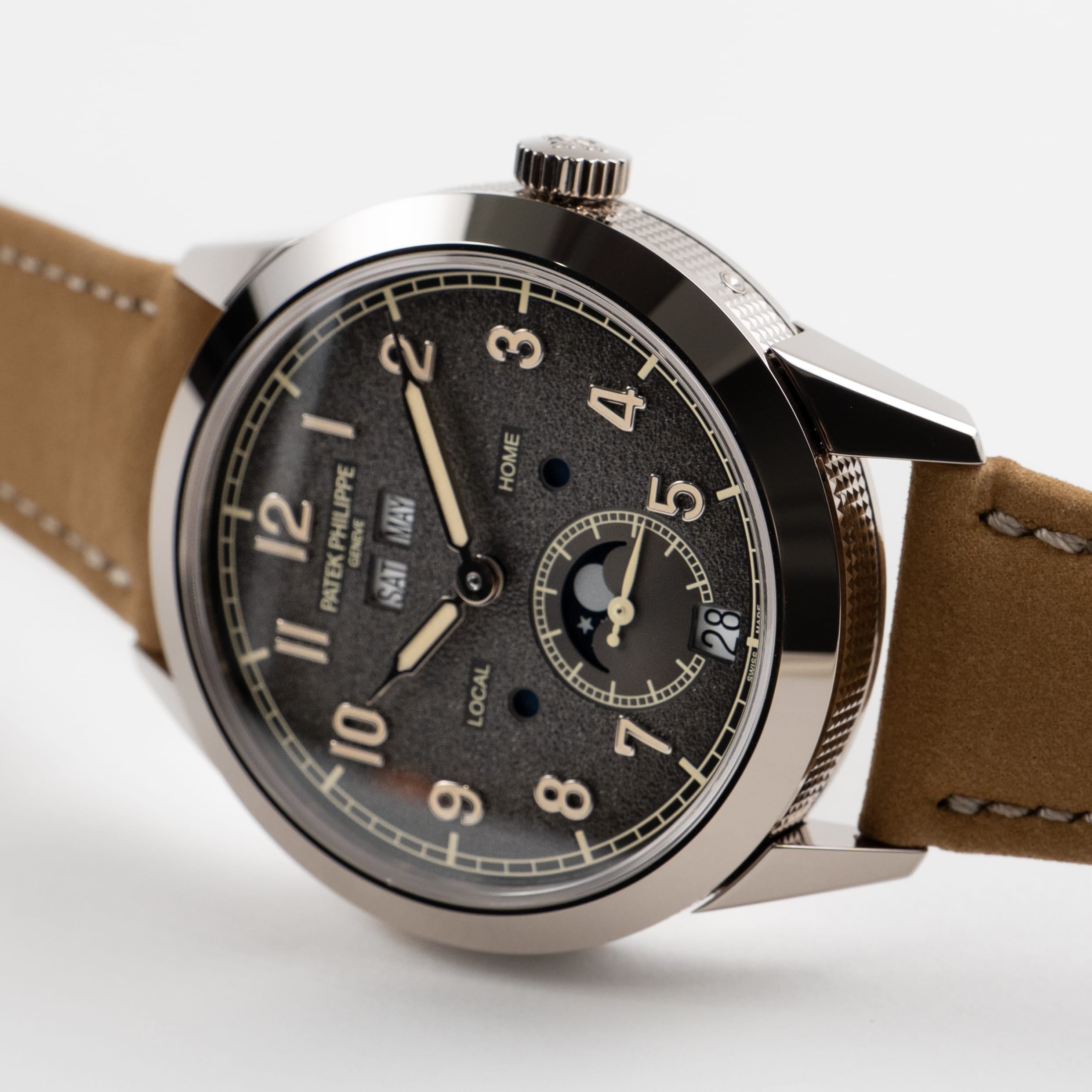 Patek Philippe Complications 5326G-001 Annual Calendar Travel Time White Gold Grey Dial (2026)