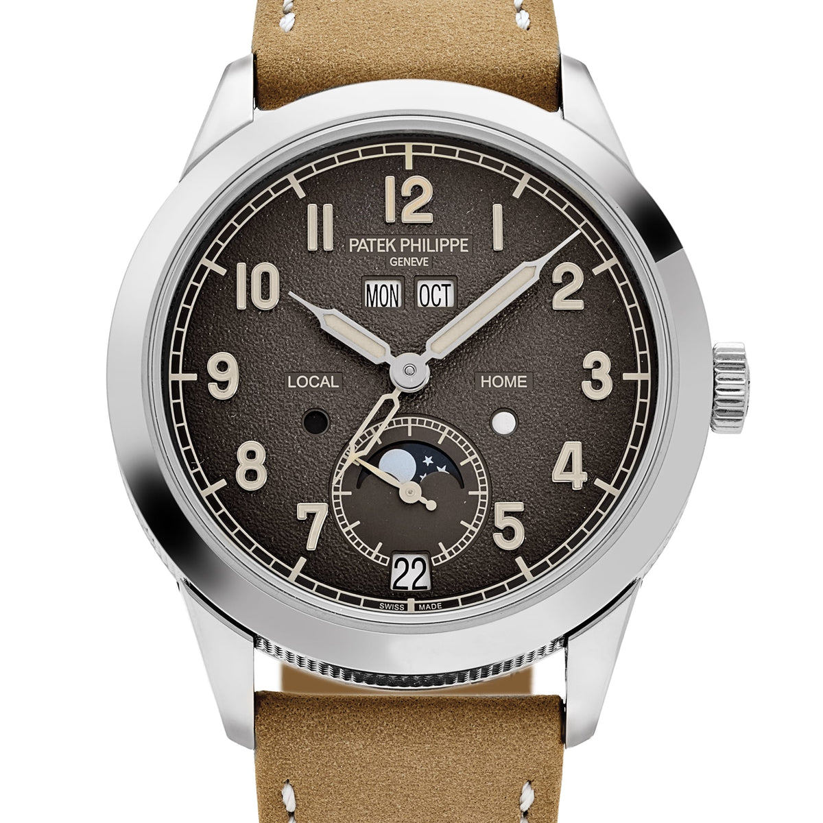Patek Philippe Complications 5326G-001 Annual Calendar Travel Time White Gold Grey Dial (2026)