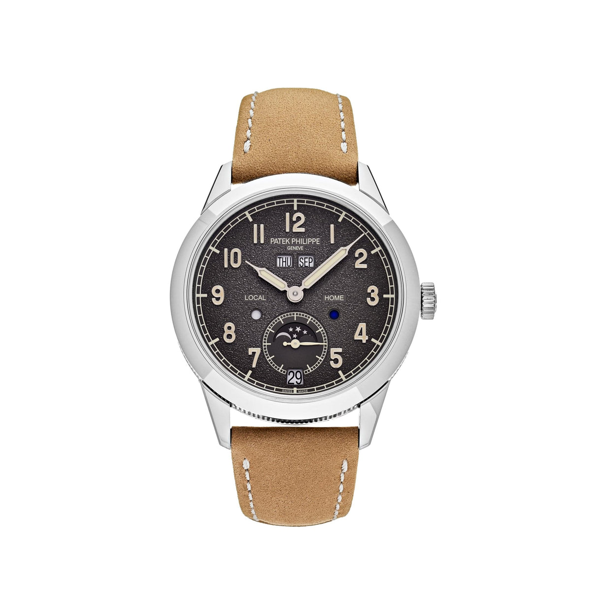 Patek Philippe Complications 5326G-001 Annual Calendar Travel Time White Gold Grey Dial (2026)