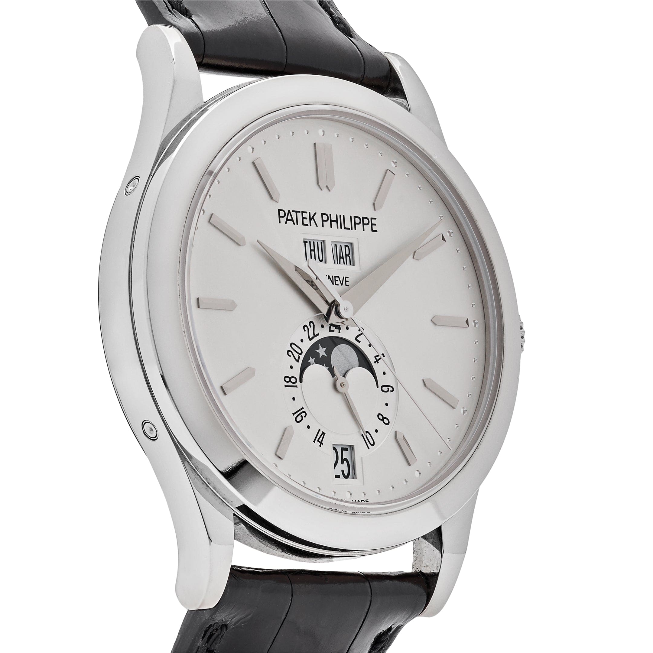 Patek Philippe Complications Annual Calendar Moon Phase White Gold 5396G-011 Wrist Aficionado