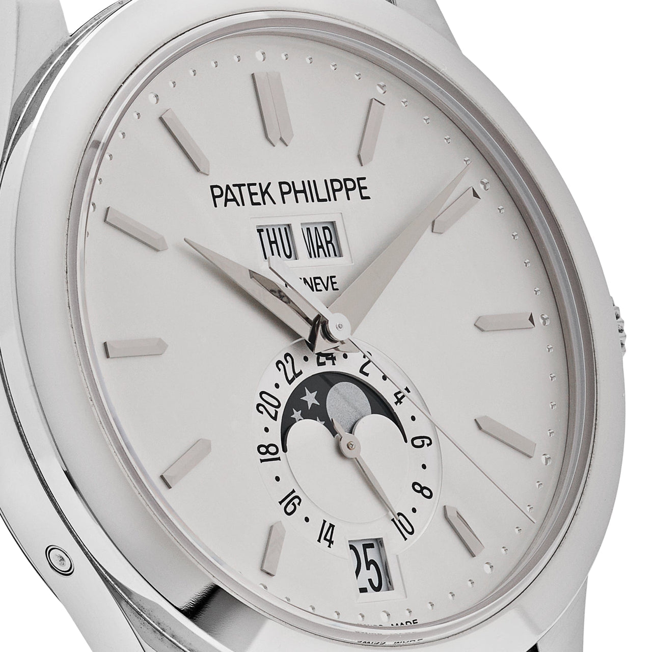 Patek Philippe Complications Annual Calendar Moon Phase White Gold 5396G-011 Wrist Aficionado