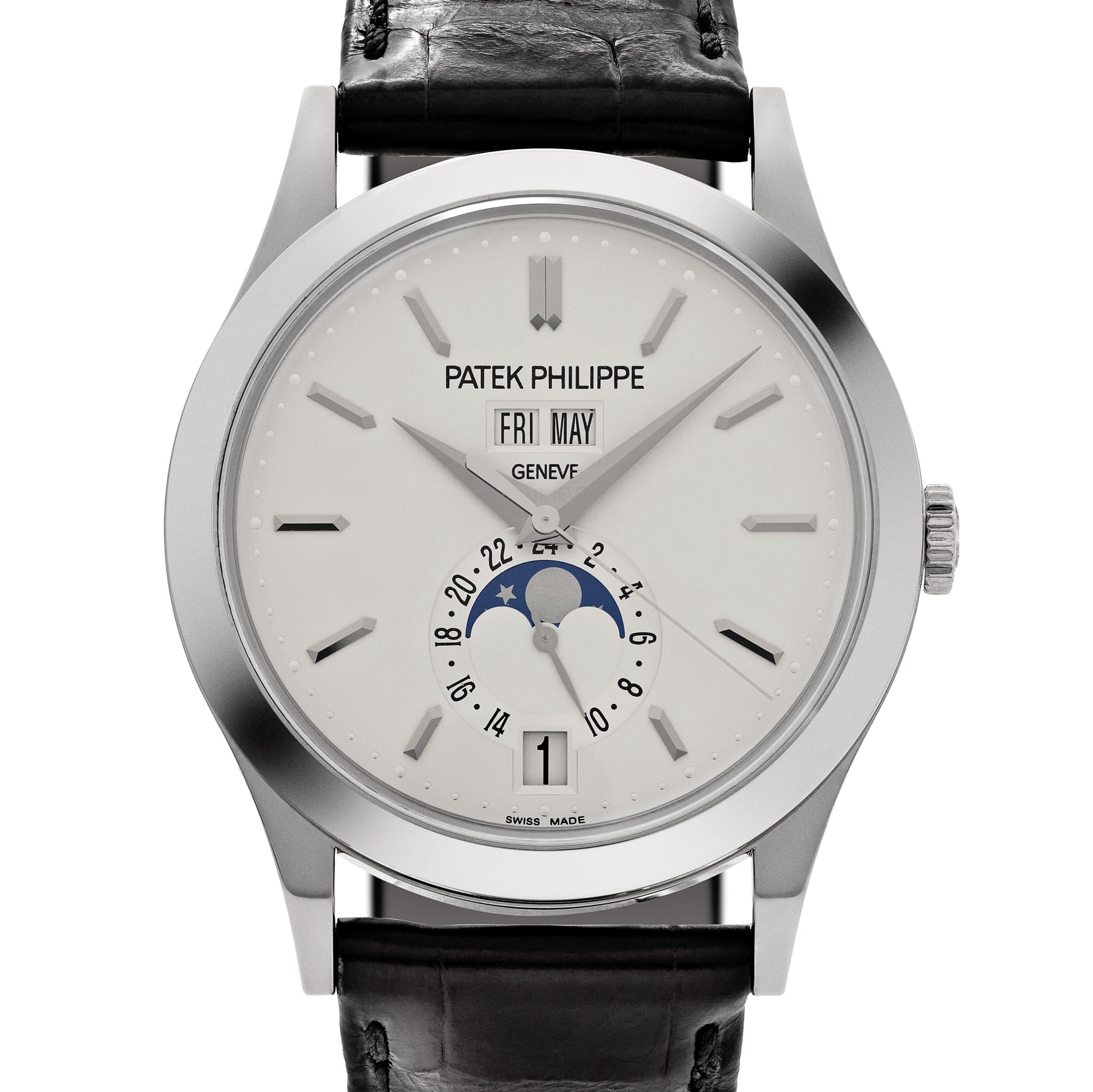 Patek Philippe Complications 5396G-011 Annual Calendar Moon Phases White Gold (2019)