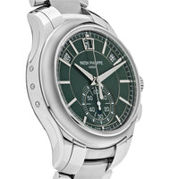 Thumbnail for Luxury Watch Patek Philippe Flyback Chronograph Annual Calendar Steel  Olive Green Dial 5905/1A-001 Wrist Aficionado