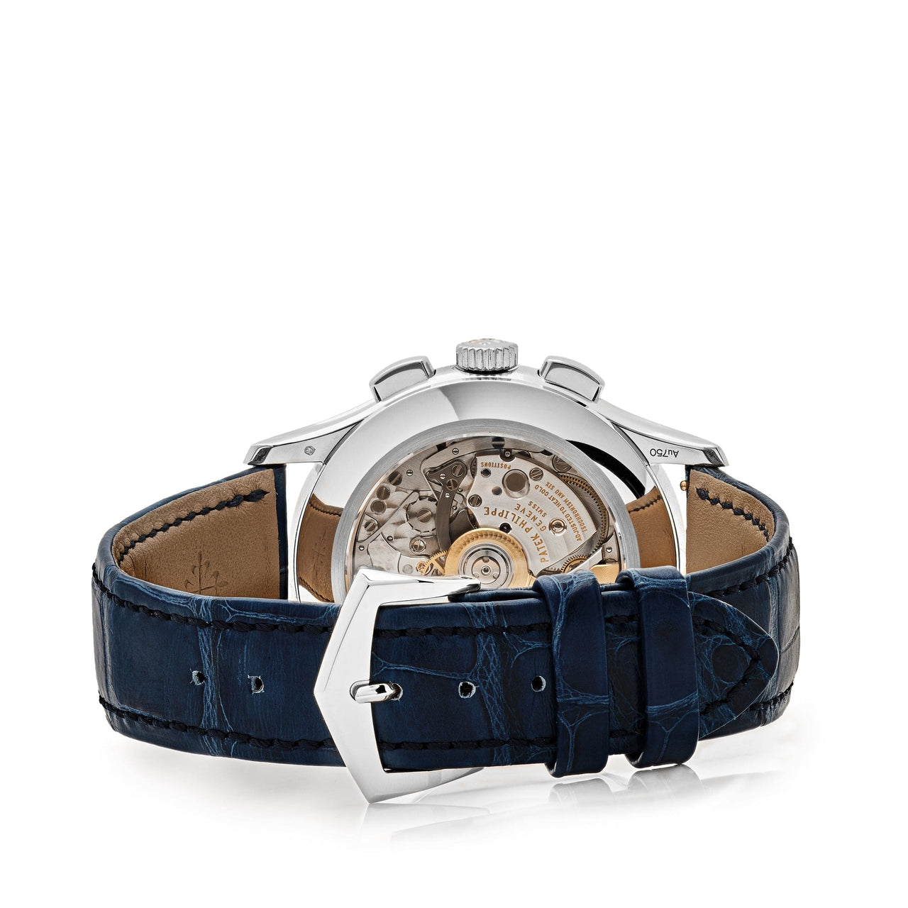 Luxury Watch Patek Philippe Complications Annual Calendar Platinum Blue Dial 5905P-001 Wrist Aficionado