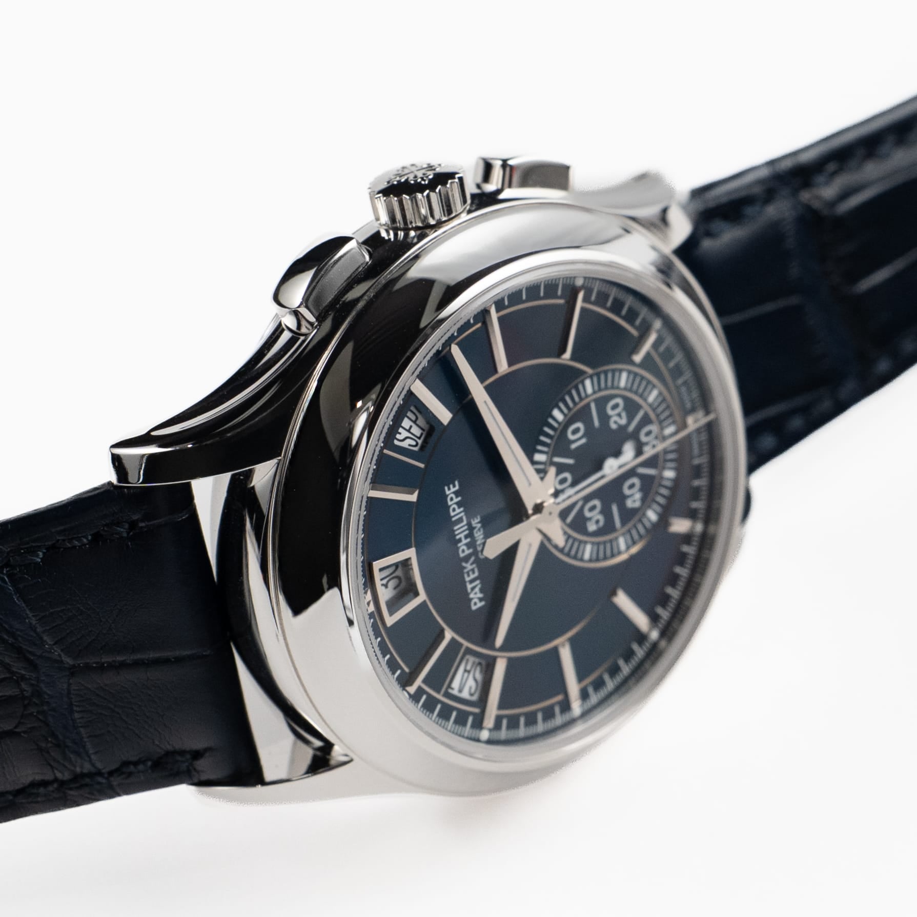 Patek Philippe Complications 5905P-001 Platinum Blue Dial Annual Calendar (2021)