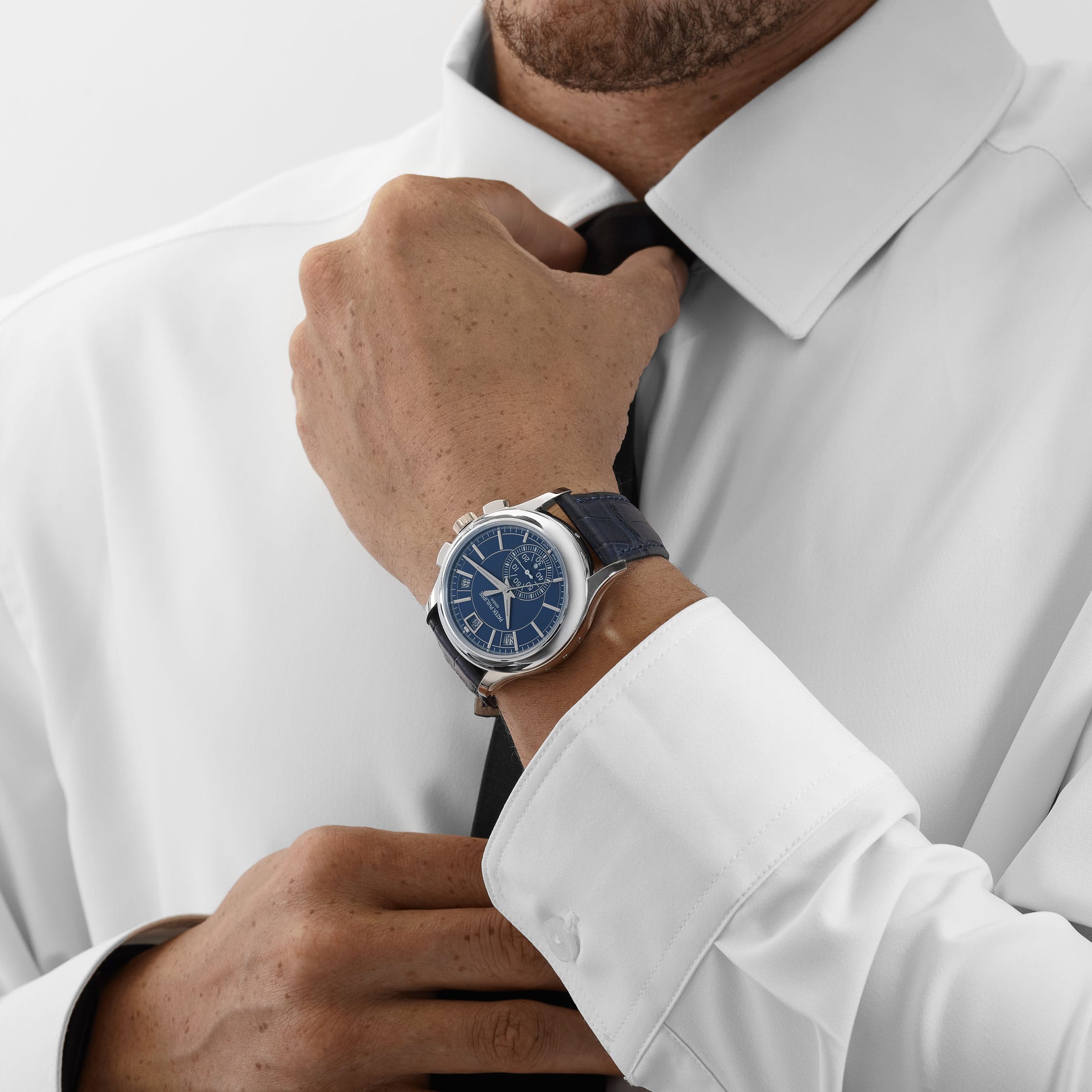 Patek Philippe Complications 5905P-001 Platinum Blue Dial Annual Calendar (2021)