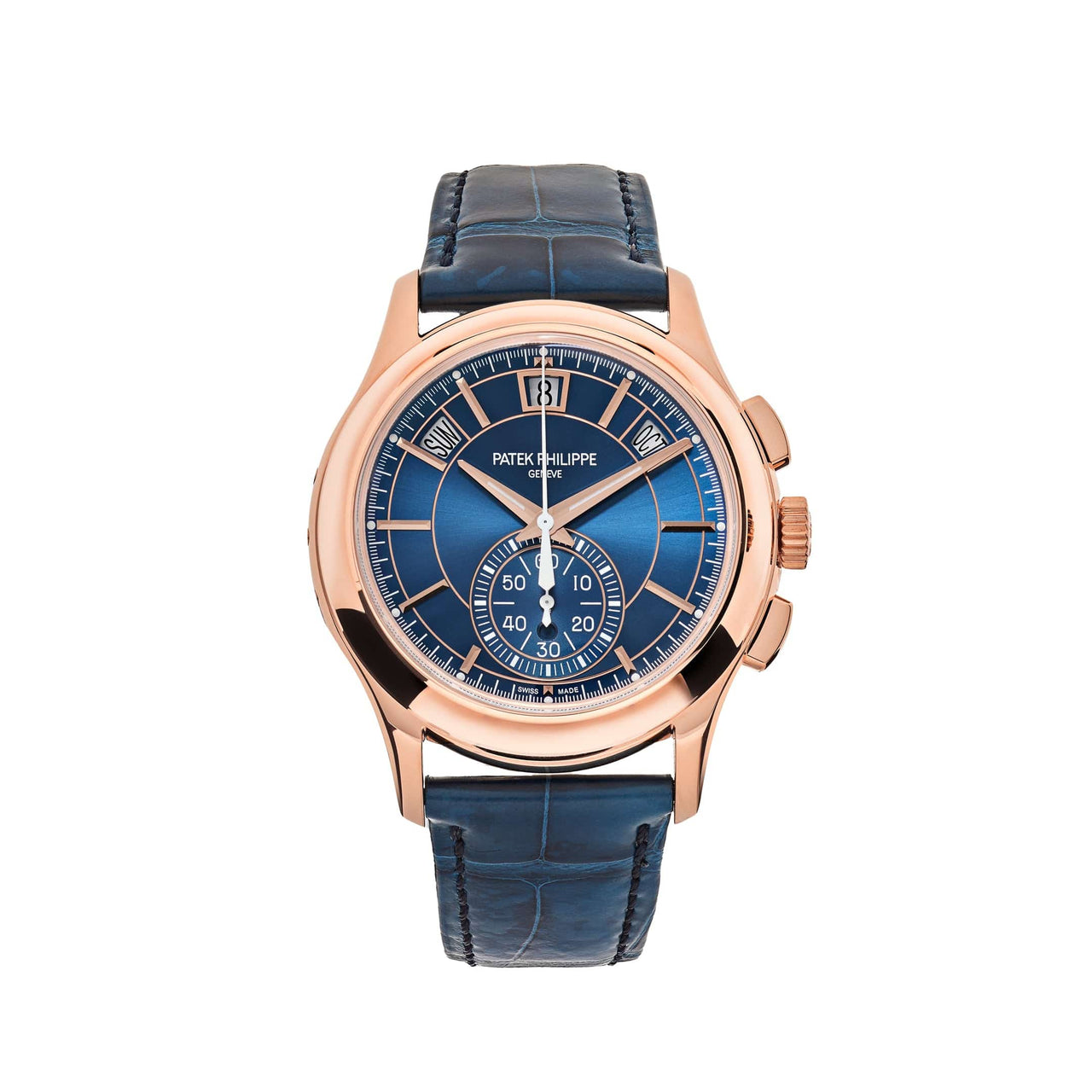 Patek Philippe Complications Chronograph Annual Calendar Blue Dial 5905R-010 Wrist Aficionado