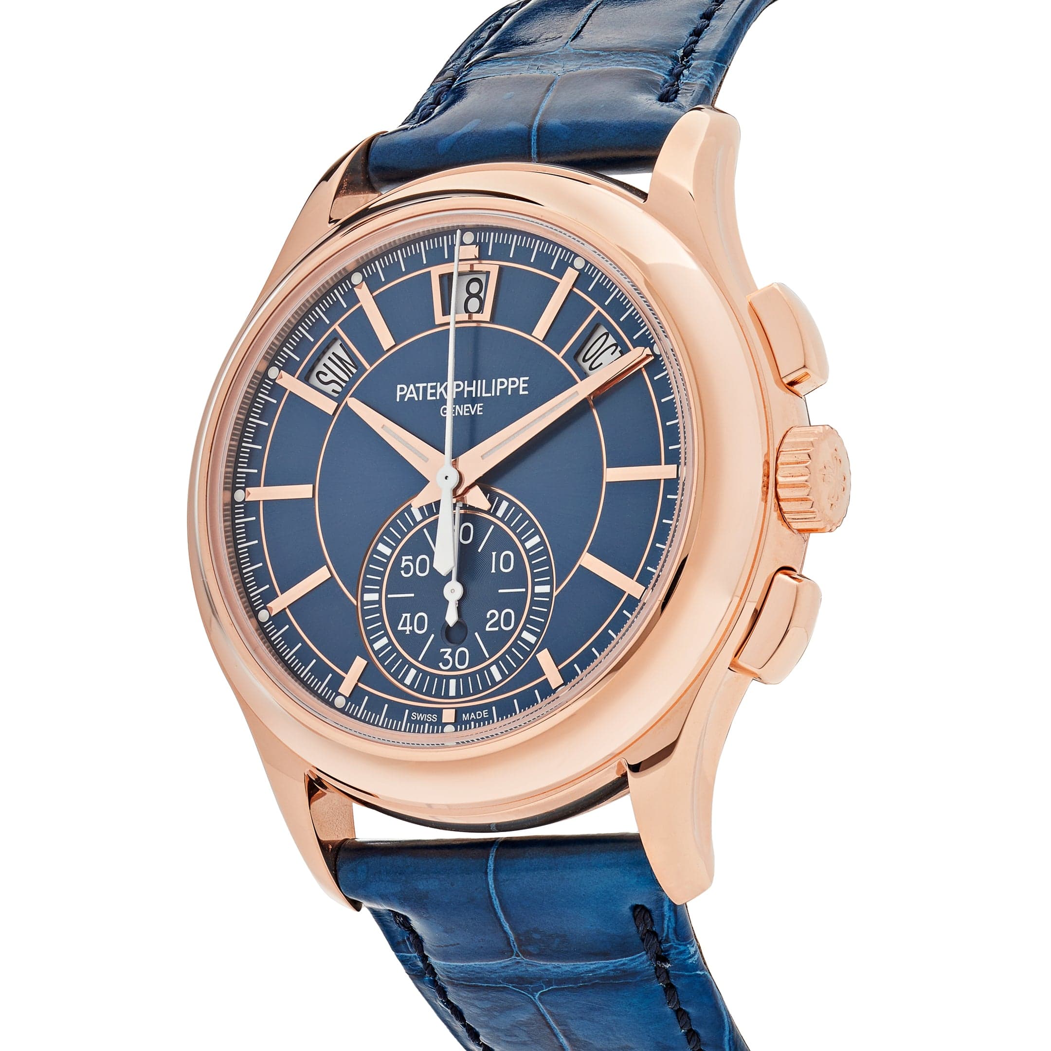 Patek Philippe Complications Chronograph Annual Calendar Blue Dial 5905R-010 Wrist Aficionado