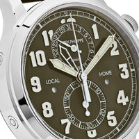 Thumbnail for 5924G-010 Complications Calatrava Pilot Travel Time Chronograph 42mm Khaki Dial Wrist Aficionado