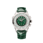 Patek Philippe Complications 5930P-001 World Time Flyback Chronograph Platinum Green Dial (2021)