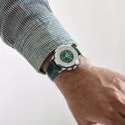 Patek Philippe Complications 5930P-001 World Time Flyback Chronograph Platinum Green Dial (2021)