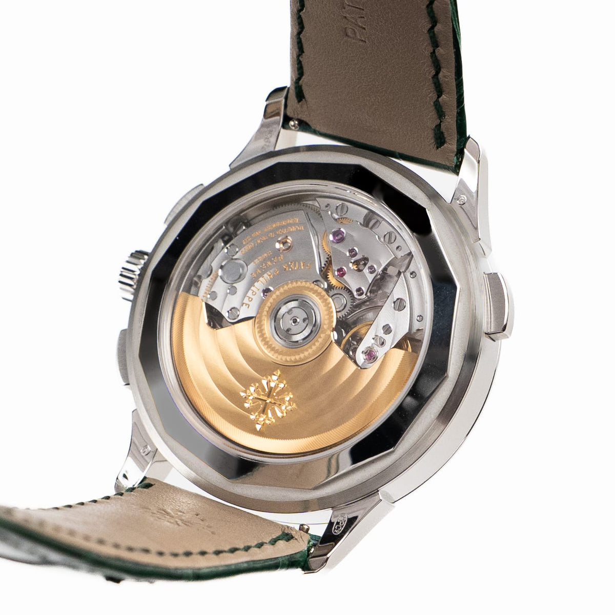 Patek Philippe Complications 5930P-001 World Time Flyback Chronograph Platinum Green Dial (2021)
