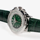Patek Philippe Complications 5930P-001 World Time Flyback Chronograph Platinum Green Dial (2021)
